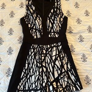 Adelyn Rae Black and White textured romper